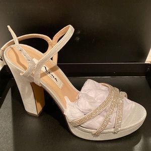 NINA
Saralyn Block Heel Evening Sandals